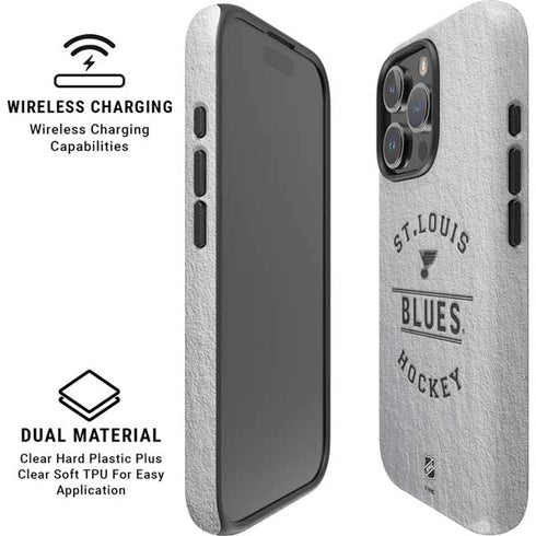 NHL St. Louis Blues Black Text iPhone 16 Pro Magsafe Impact Case